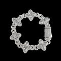 Iced Silver White